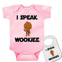 Load image into Gallery viewer, Star Wars 'I Speak Wookie' Romper + Bib