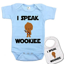Load image into Gallery viewer, Star Wars 'I Speak Wookie' Romper + Bib