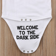 Load image into Gallery viewer, 'The Force is Strong, Welcome to the Dark Side' Basic Romper