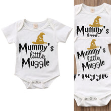Load image into Gallery viewer, Harry Potter 'Mummy's Little Muggle' Basic Romper