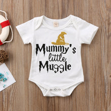 Load image into Gallery viewer, Harry Potter 'Mummy's Little Muggle' Basic Romper