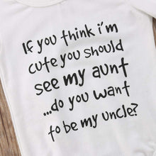 Load image into Gallery viewer, 'You Should See My Aunt' Basic Romper