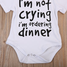 Load image into Gallery viewer, 'I'm Not Crying, I'm Ordering Dinner' Basic Romper