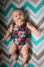 Load image into Gallery viewer, Floral Darth Vader Stormtrooper Sleeveless Romper