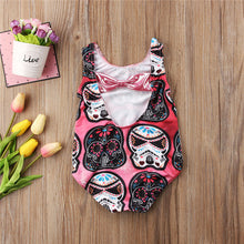 Load image into Gallery viewer, Floral Darth Vader Stormtrooper Sleeveless Romper